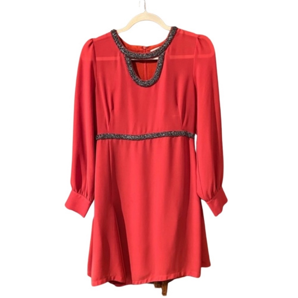 Alter'd State Orange Beaded Dress